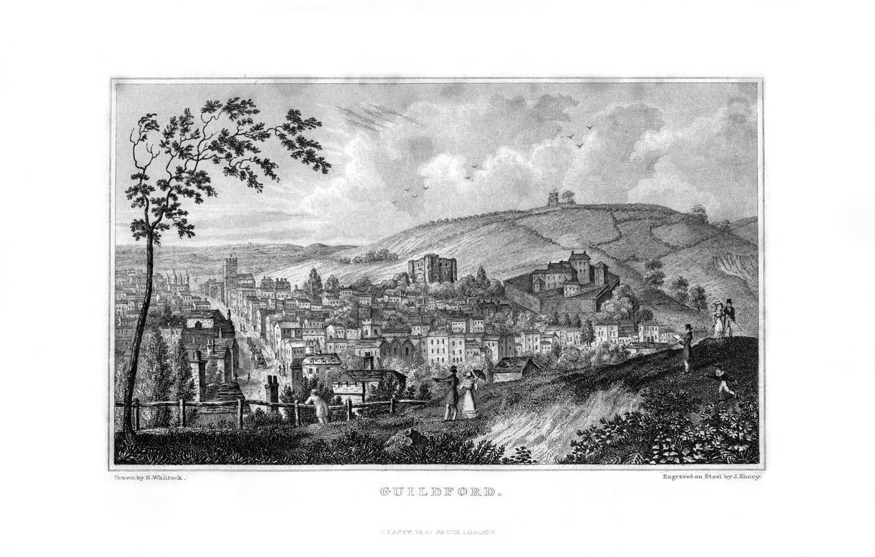 Guildford, Surrey, 1829. by John Shury