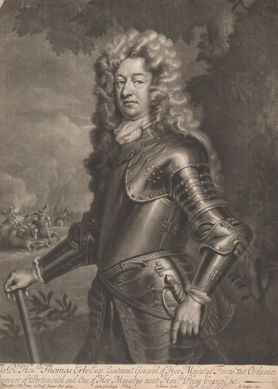 Sör Thomas Erle Esqr. by John Simon