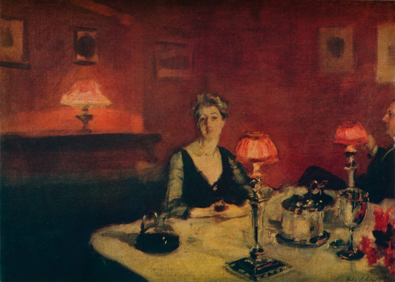 Bir Akşam Sofrası, 1884. by John Singer Sargent