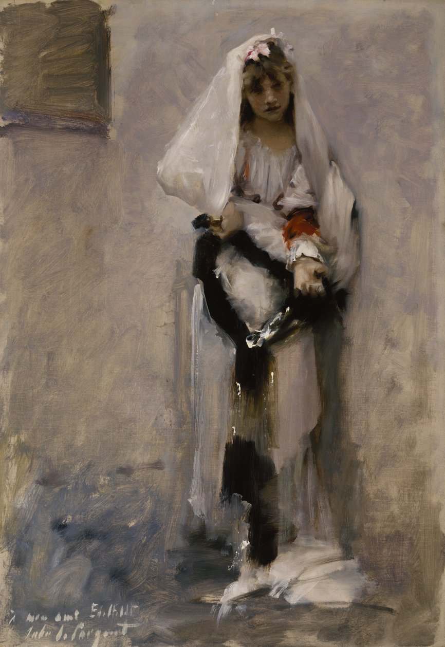 Parisli Dilenci Kız by John Singer Sargent