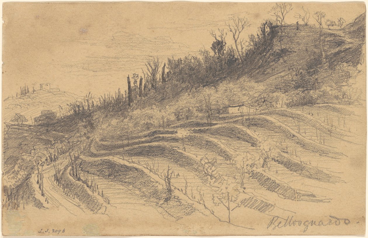 Bellosguardo, Floransa, 1870-1872. by John Singer Sargent