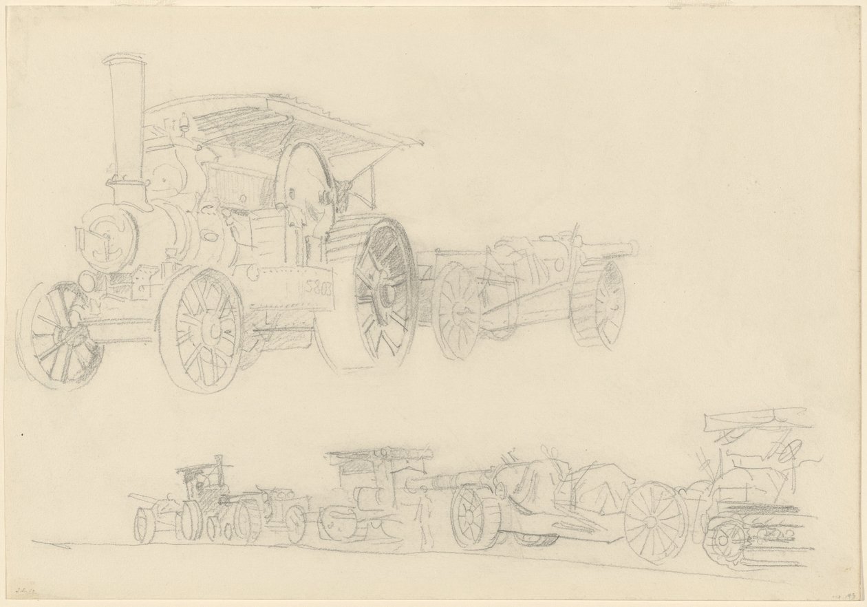 Silah Arabaları, Fransa by John Singer Sargent