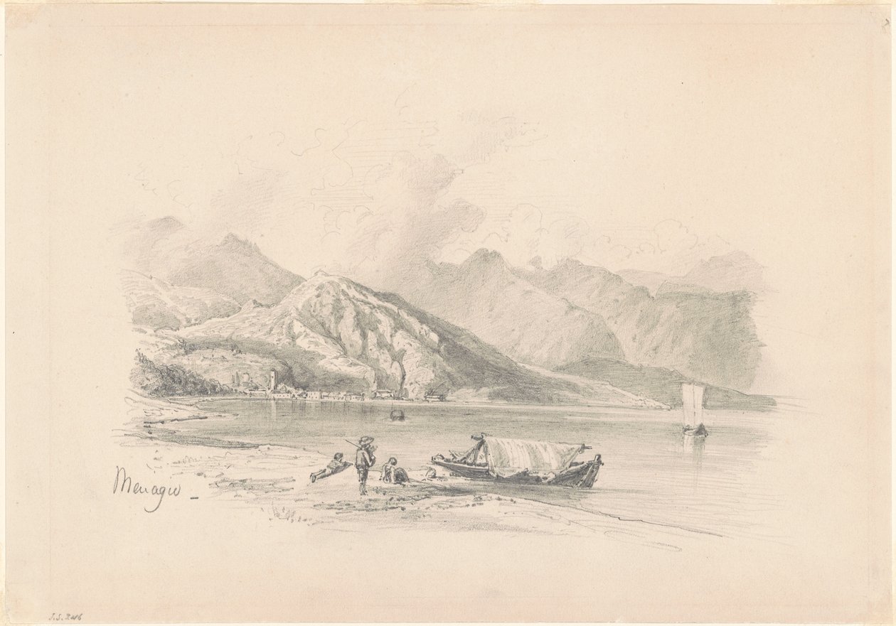 Lake Shore, Menaggio [recto], 1869. by John Singer Sargent