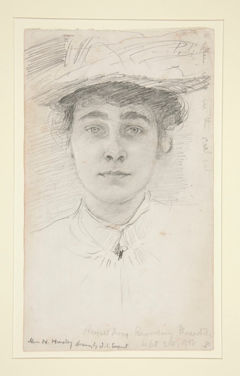 Bayan N. Huxley by John Singer Sargent