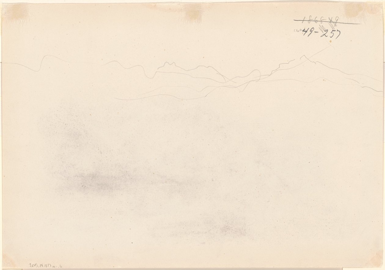 Dağlar [verso] by John Singer Sargent