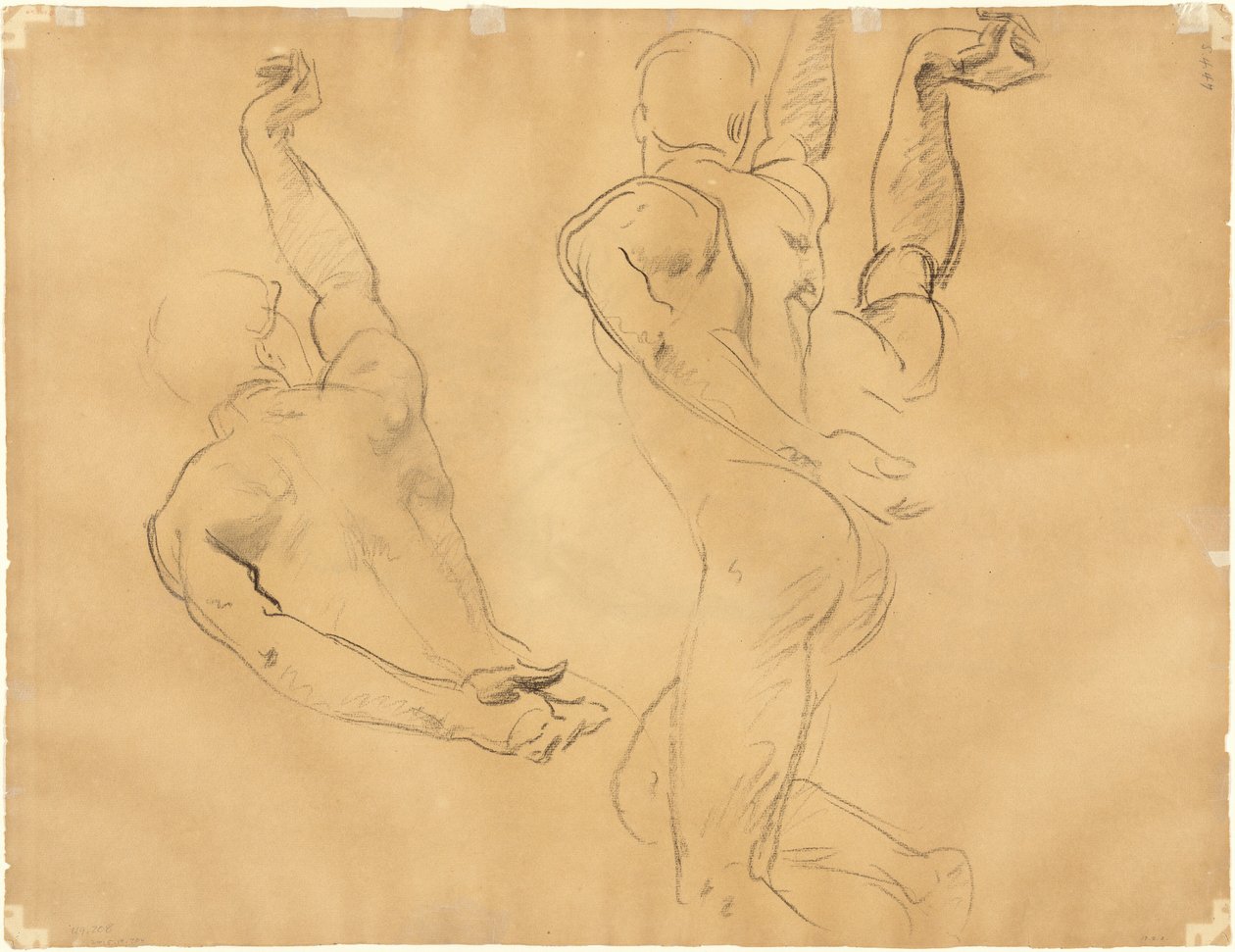 Çıplak Erkek Çalışmaları [verso] by John Singer Sargent