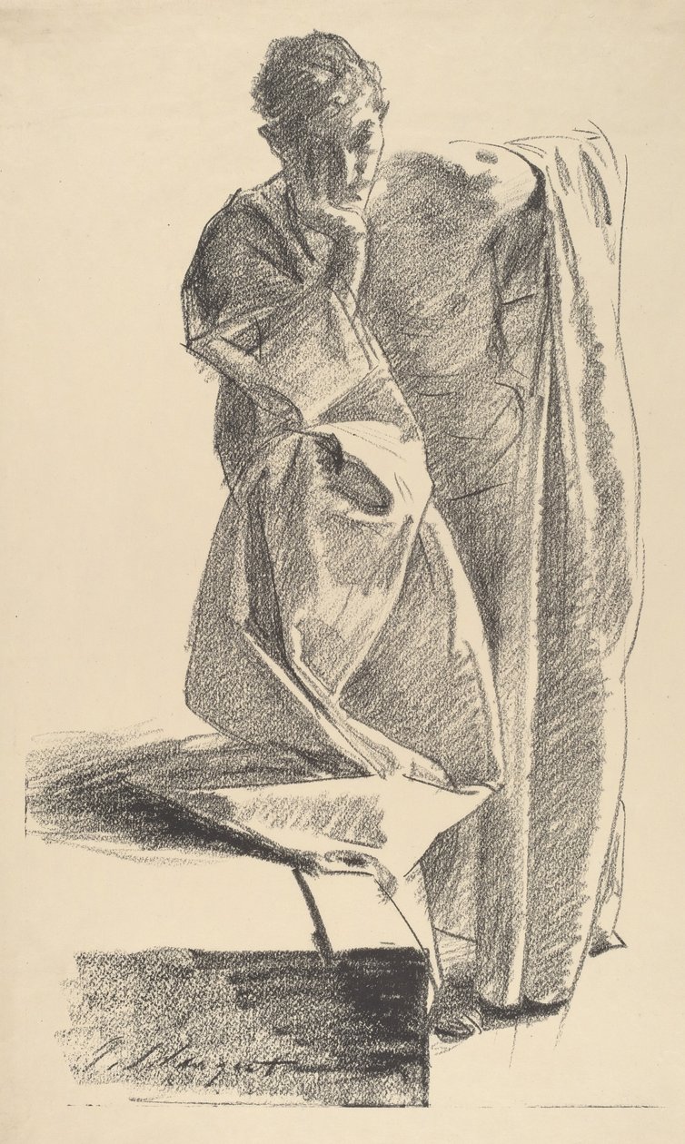 Bir Genç Adamın İncelenmesi. by John Singer Sargent