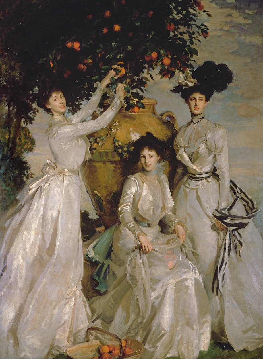 Acheson Sisters (tuval üzerine yağlı boya) by John Singer Sargent