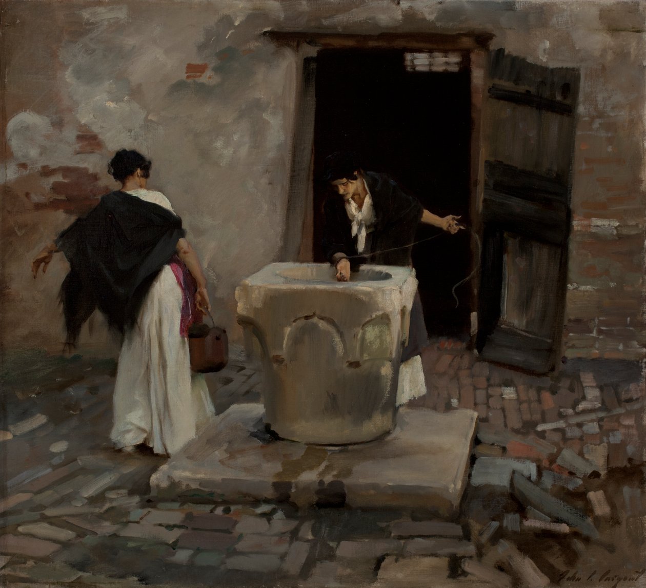 Venedik Su Taşıyıcıları by John Singer Sargent