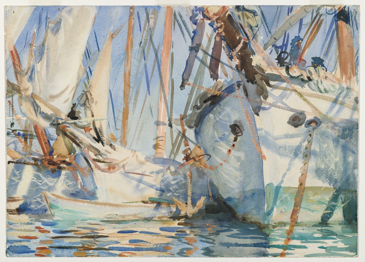 Beyaz Gemiler, c.1908 by John Singer Sargent