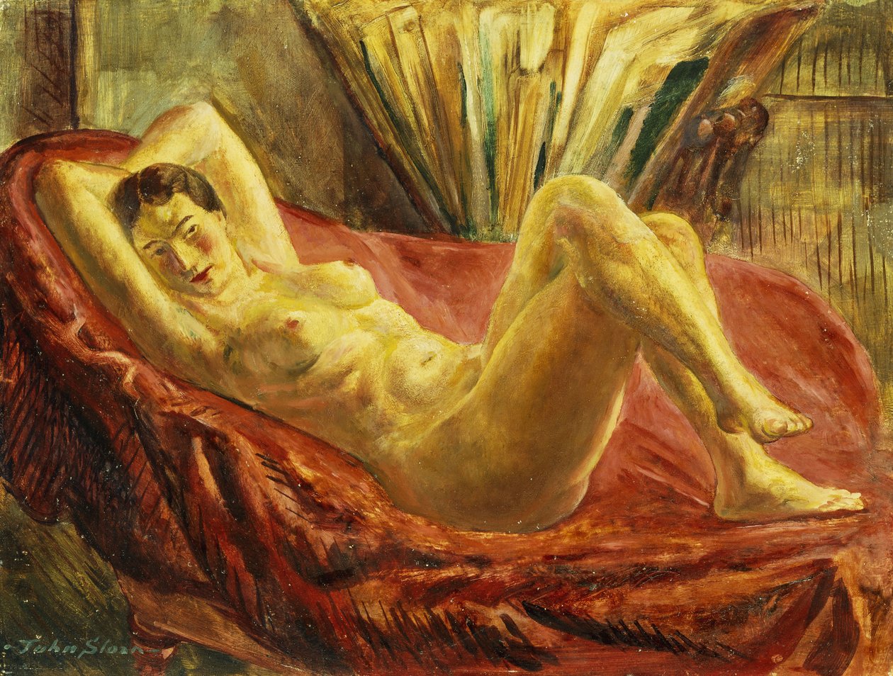 Çıplak ve Portföy Kılıfı by John French Sloan