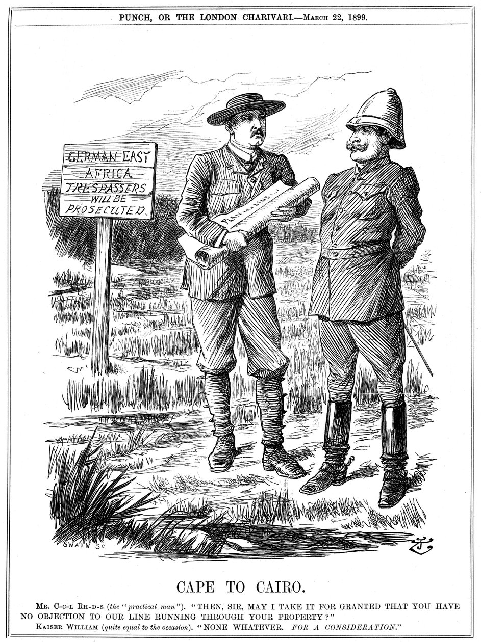 Cape'den Kahire'ye, 1899. by John Tenniel