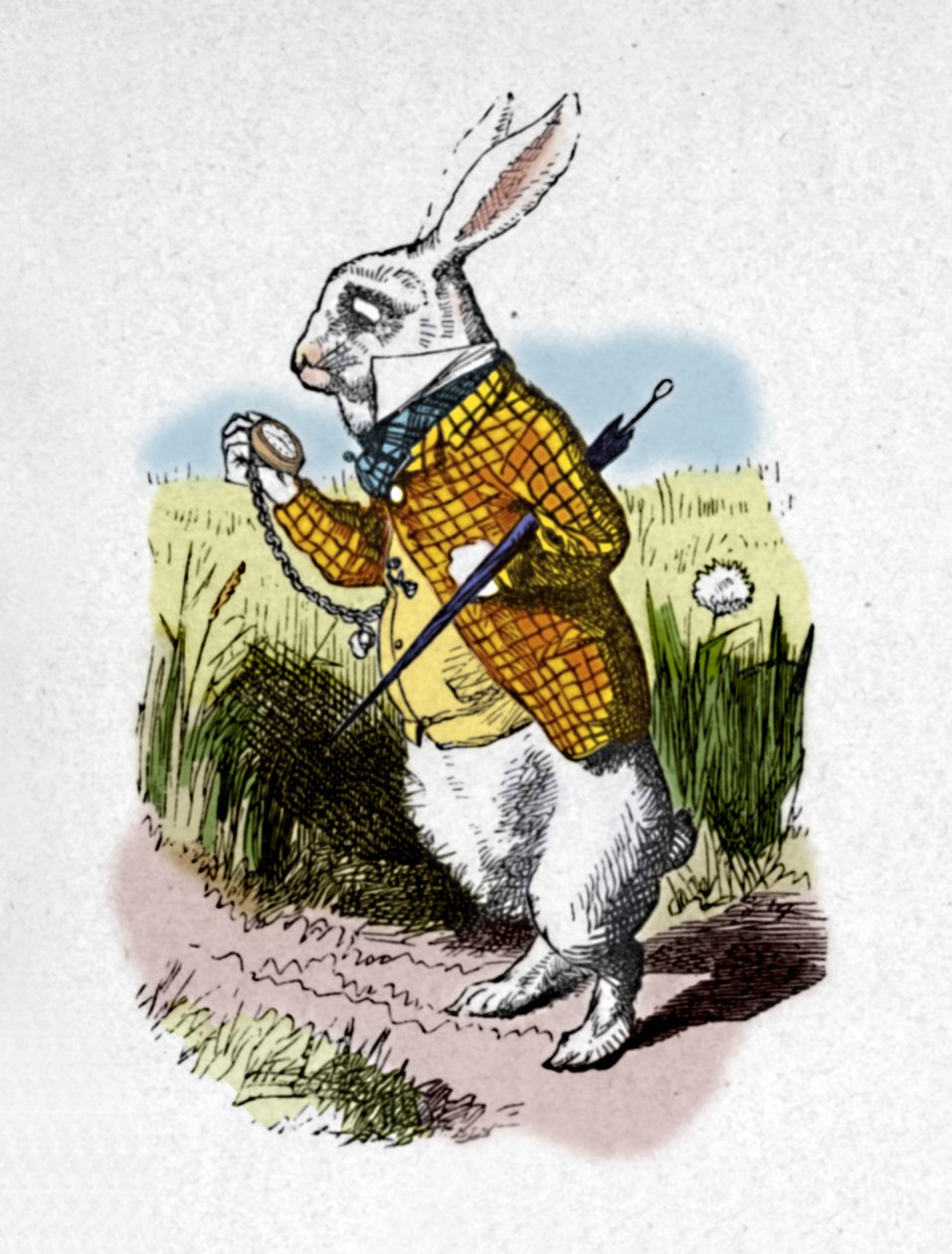 Saatli Beyaz Tavşan, 1889 by John Tenniel