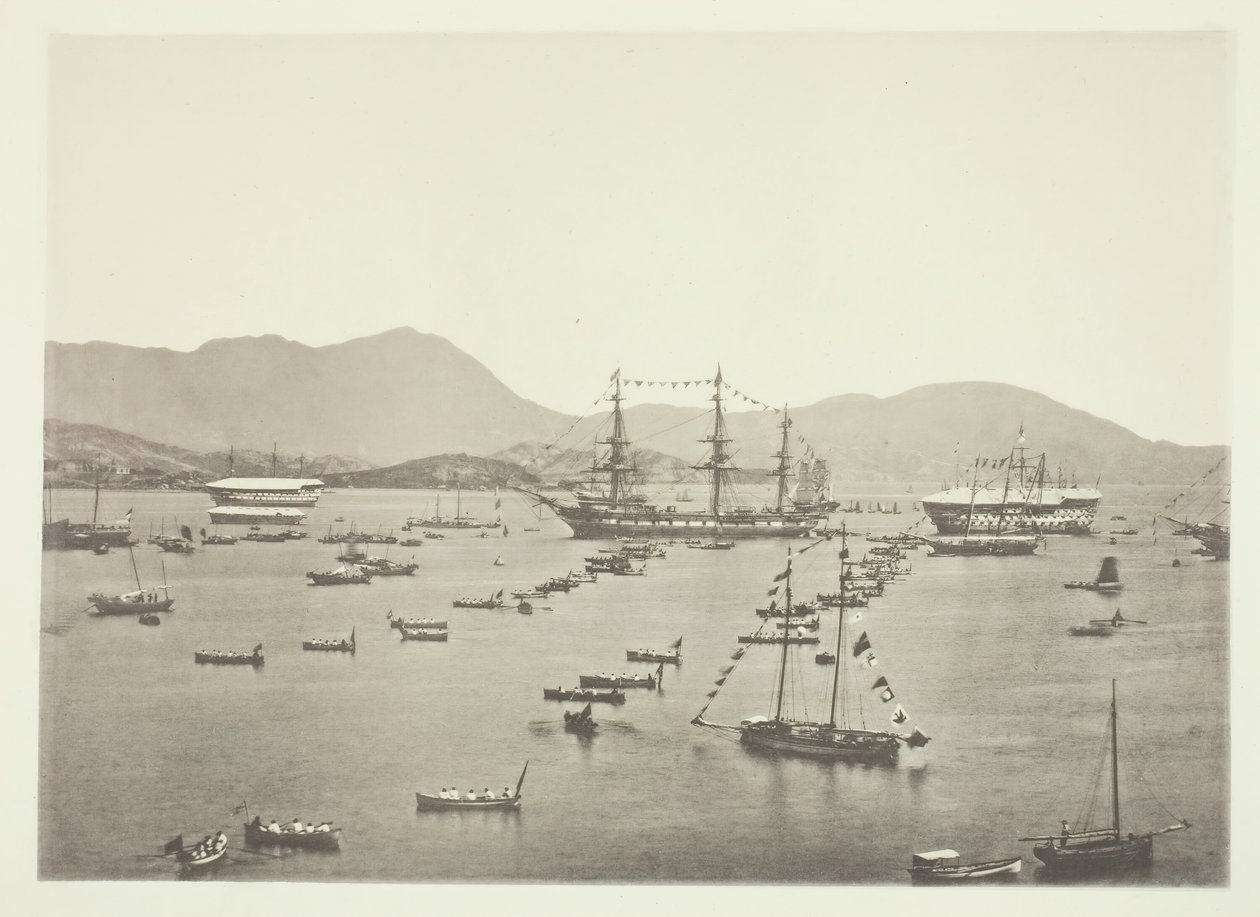 The Harbour, Hong Kong, c. 1868. by John Thomson