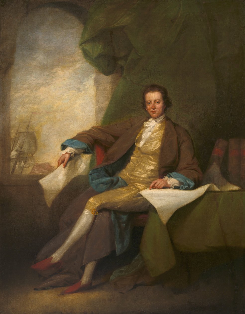 Samuel Blodget, c. 1784. by John Trumbull
