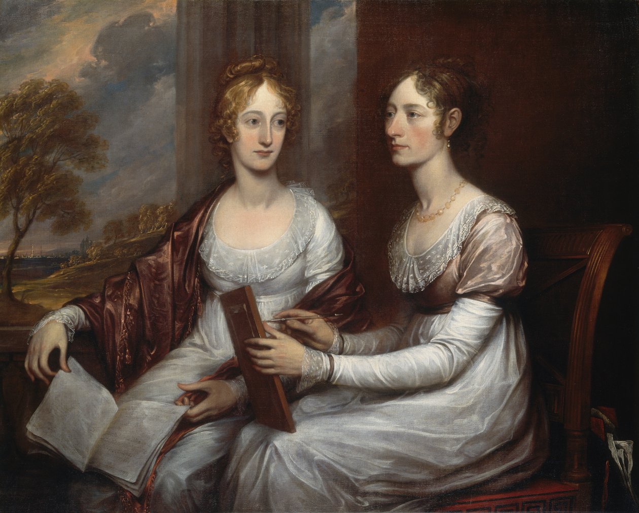 Bayanlar Mary ve Hannah Murray, 1806. by John Trumbull