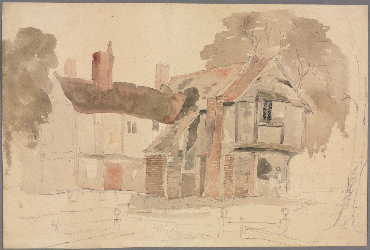 Bray Kilisesi Yard, 1807. by John Varley