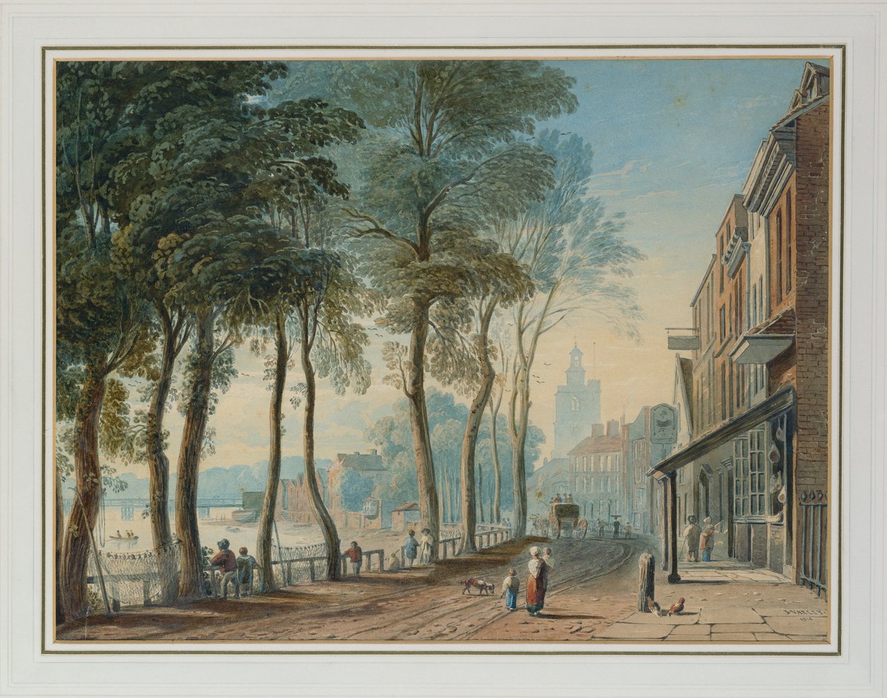 Cheyne Yürüyüşü, Chelsea, 1816 by John Varley