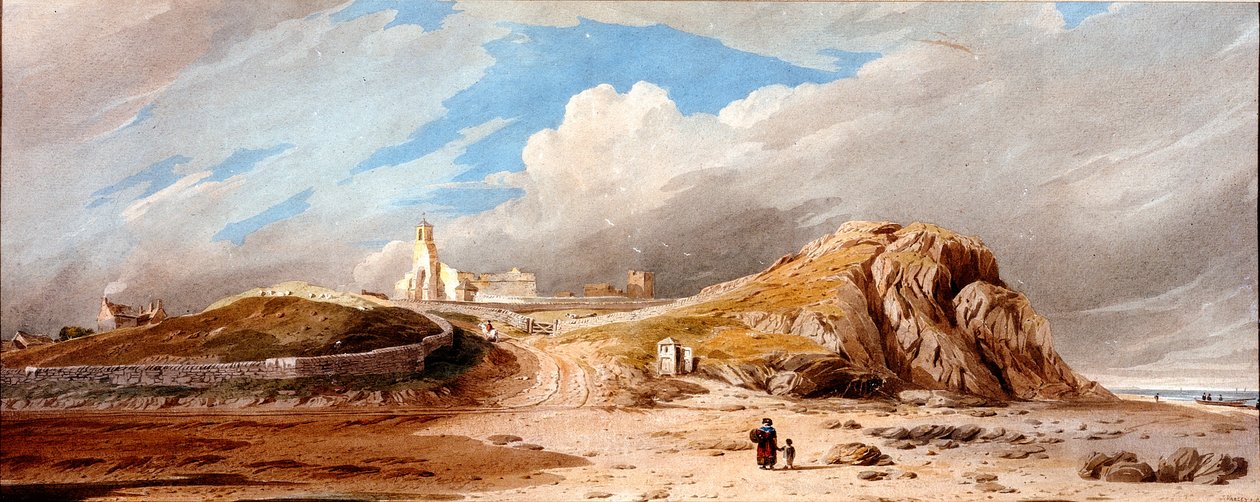 Kutsal Ada (kağıt üzerine suluboya (koyulmuş)) by John Varley