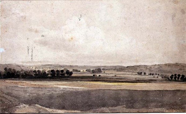 Handborough yakınında, Oxon by John Varley