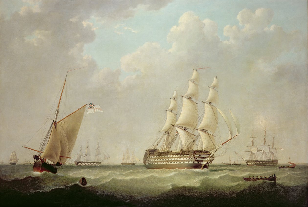 H.M.S. Britanya, 1847 (op) by John Ward of Hull