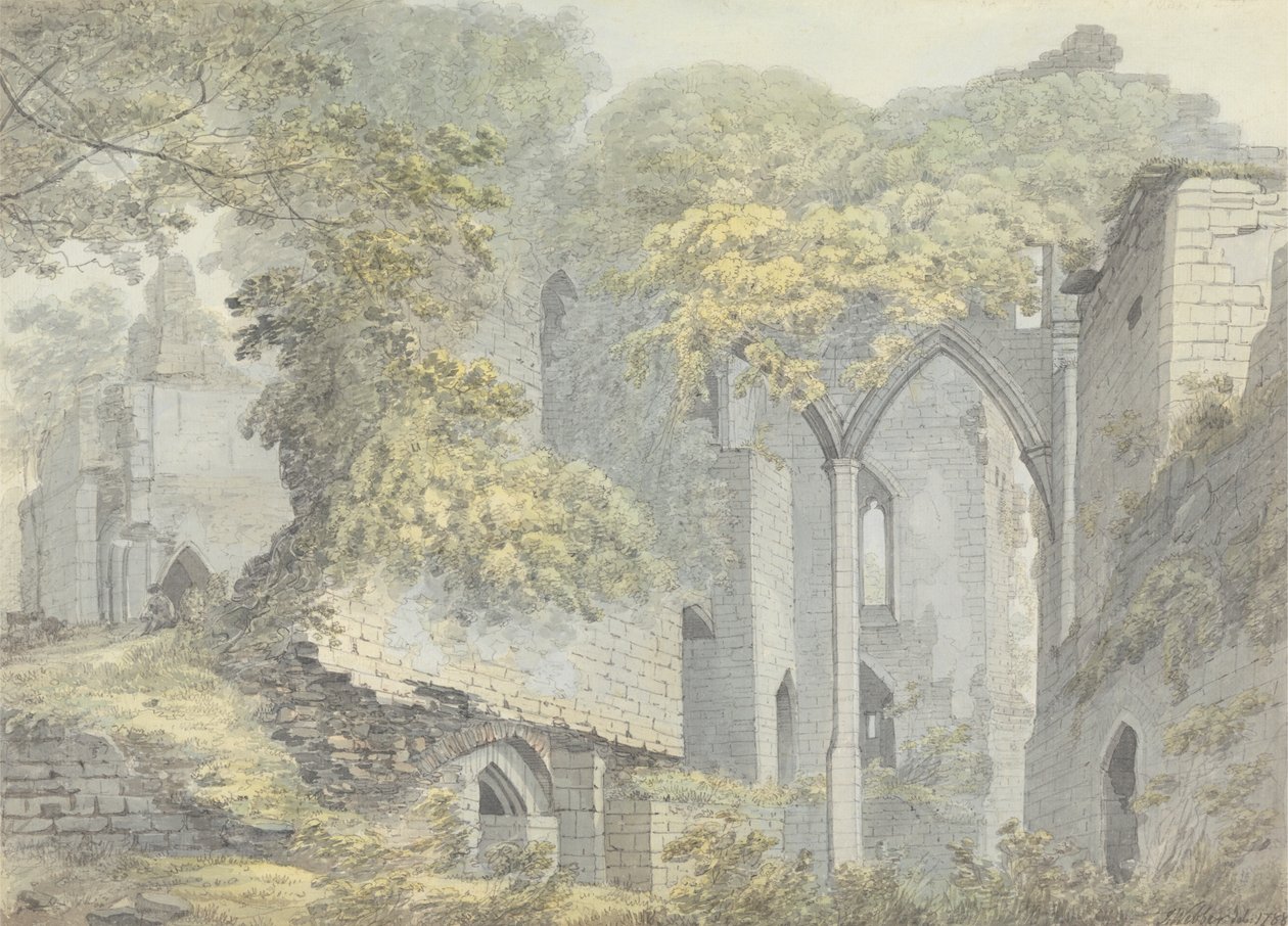 Wye, Hertfordshire'daki Goodrich Kalesi by John Webber