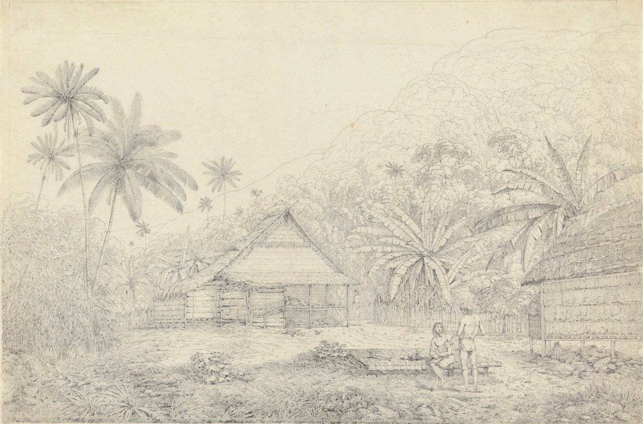 Cracatoa Adası'nda Görüntüle by John Webber