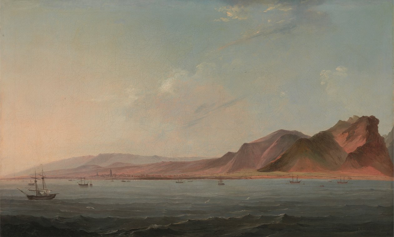 Santa Cruz, Tenerife'nin görünümü by John Webber