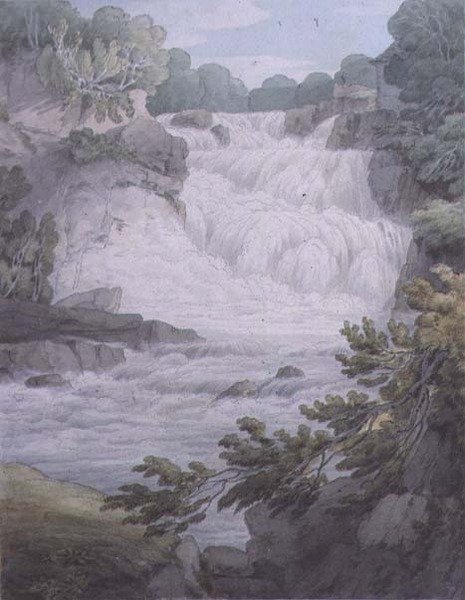 Clyde üzerinde Stonebyers Linn by John White Abbott