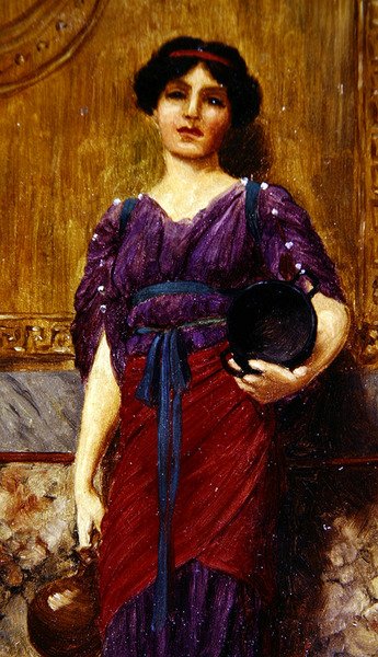 kadın figürü by John William Godward