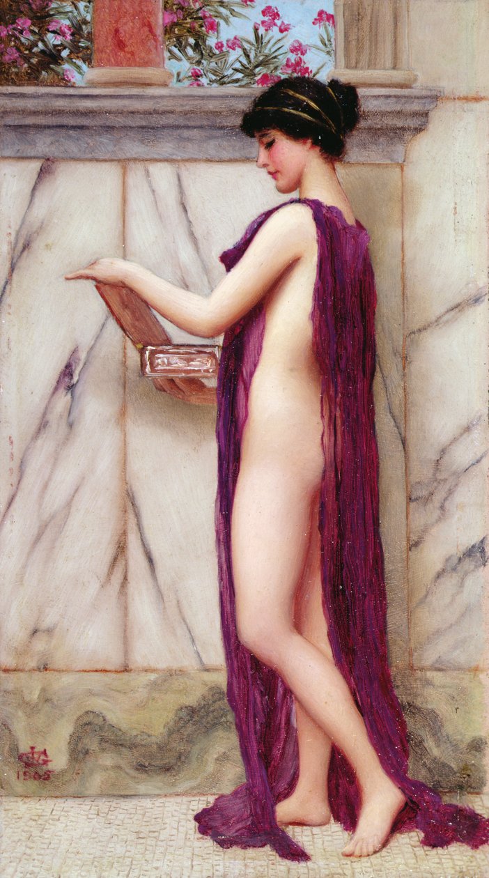 Mücevher Kutusu (Kıymetli Bir Hediye) by John William Godward
