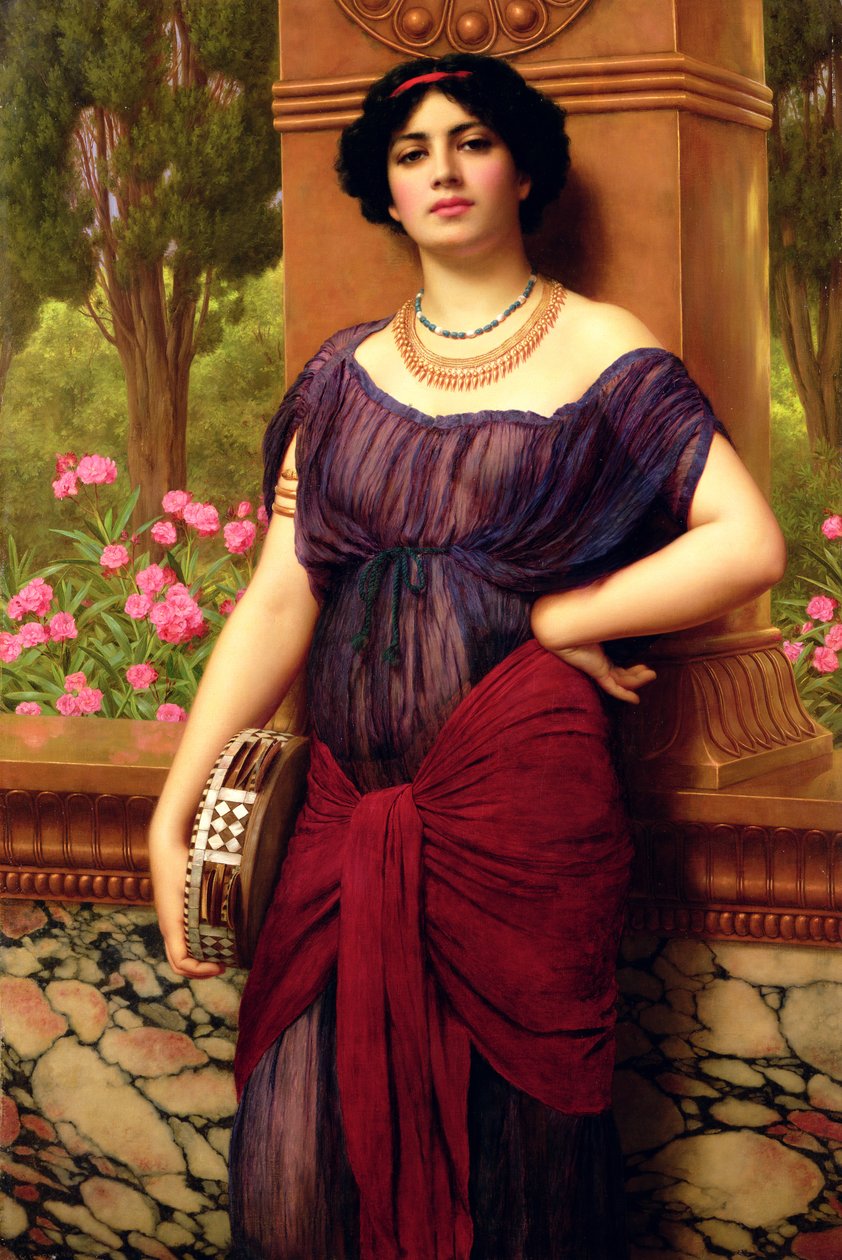 Tef Çalan by John William Godward