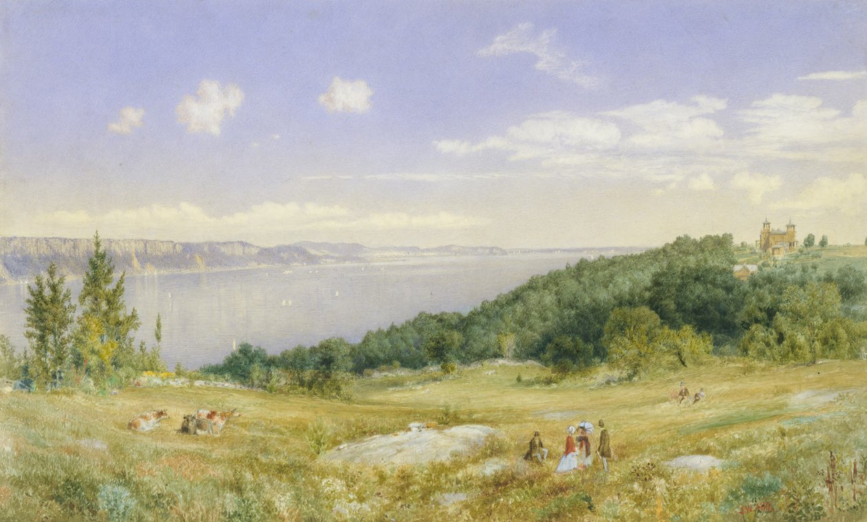 Palisades, yaklaşık 1870. by John William Hill