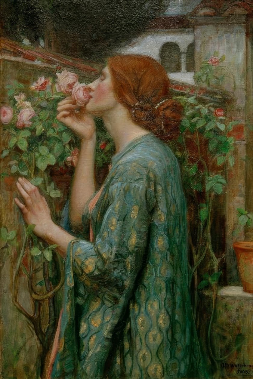 Gülün Ruhu by John William Waterhouse