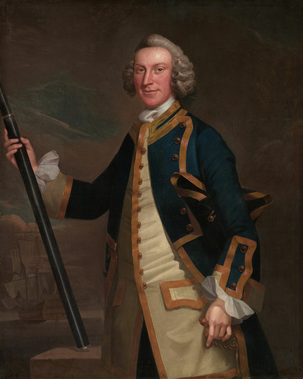 Bir deniz subayının portresi, 174958. by John Wollaston