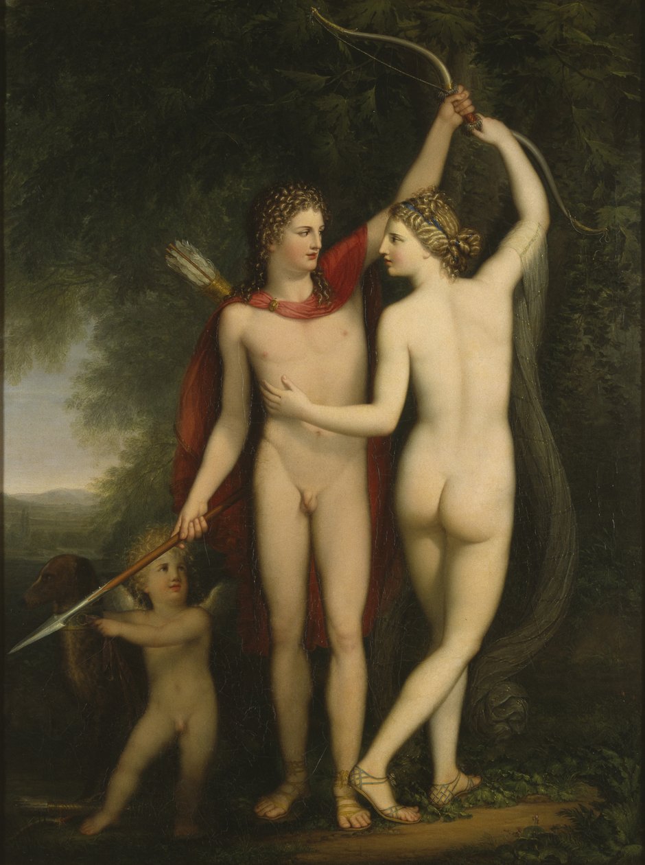 Venüs, Adonis ve Aşk Tanrısı by Jonas Akerstrom