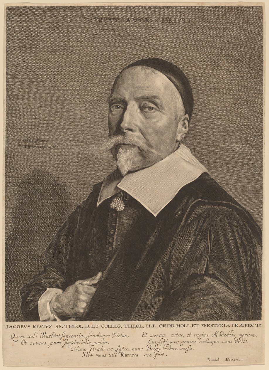 Jacob Revius by Jonas Suyderhoff after Frans Hals