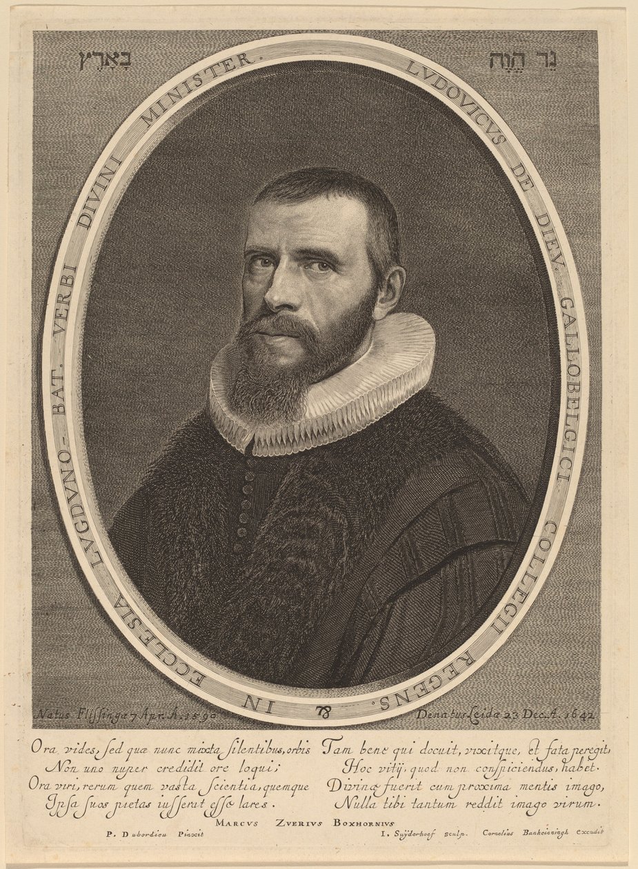 Louis de Dieu by Jonas Suyderhoff after Pieter Dubordieu