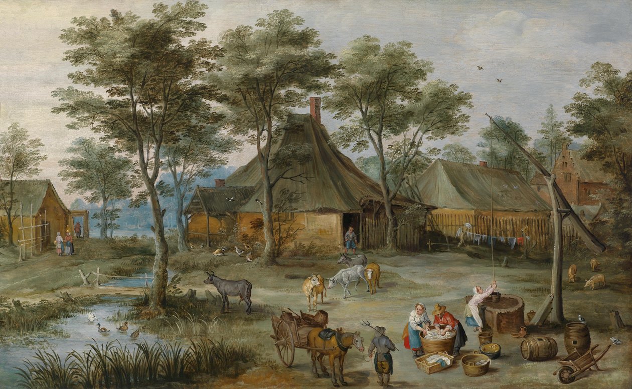 Çekilişte köy sahnesi by Joos or Josse de Momper