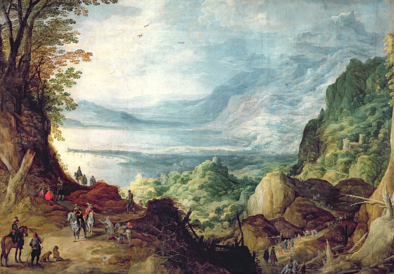 Deniz ve Dağlar ile Manzara by Joos or Josse de Momper