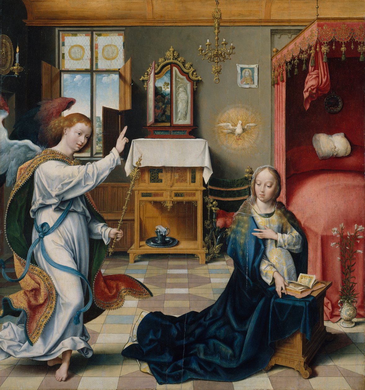 Müjde, ca. 1525. by Joos van Cleve