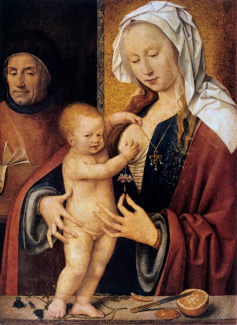 Kutsal Aile, 16. yüzyıl. by Joos van Cleve