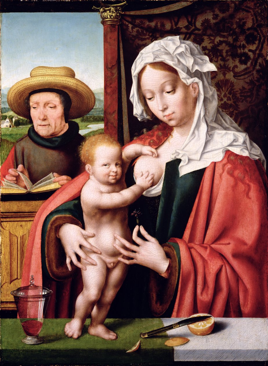 Kutsal Aile, c.1520 by Joos van Cleve