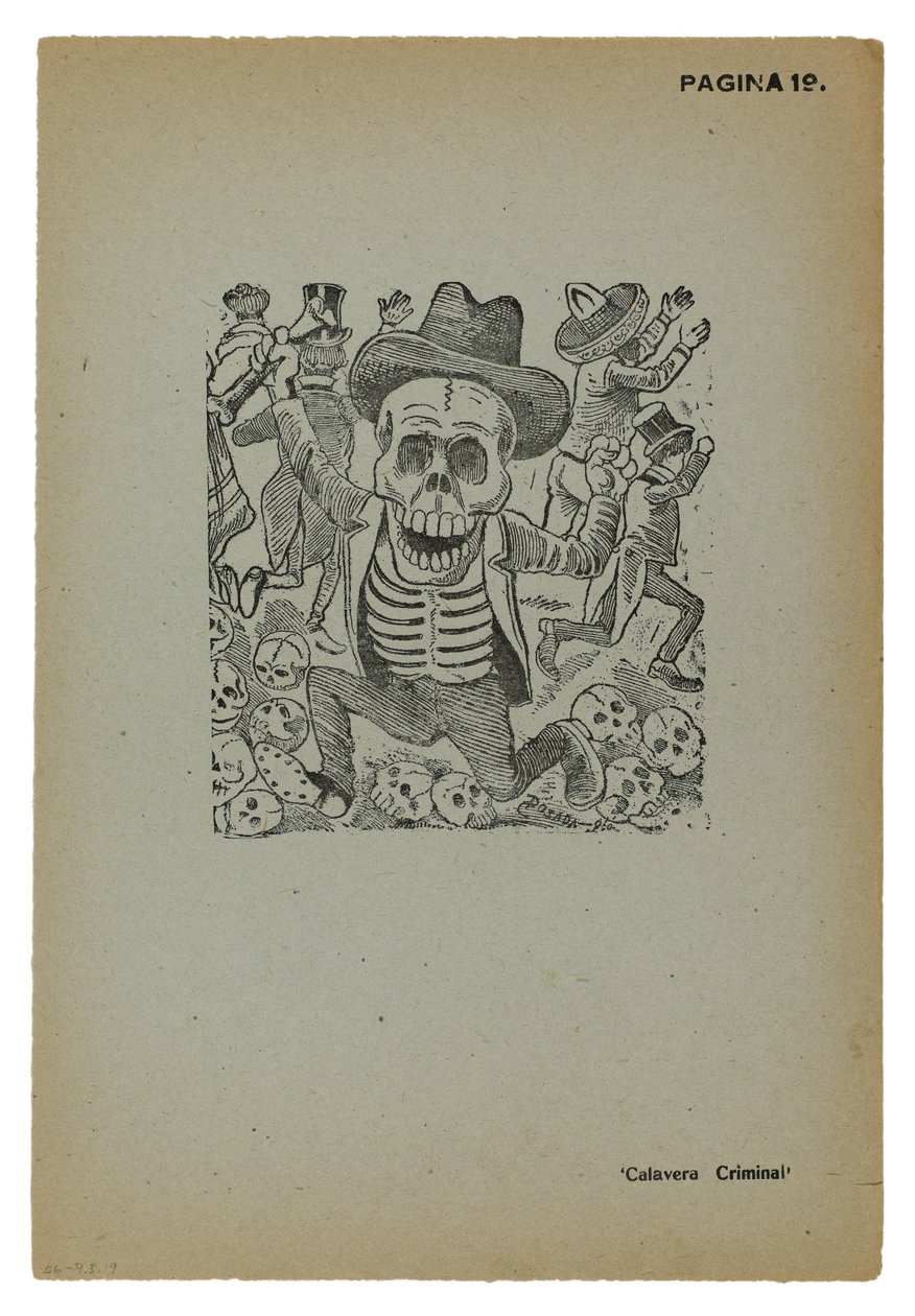 Calavera suçlusu by José Guadalupe Posada