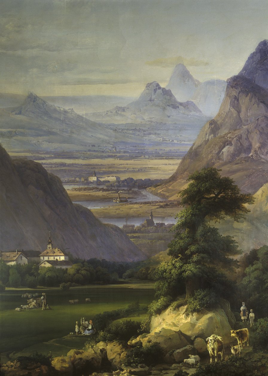 Kamık yakınlarında manzara, 1850