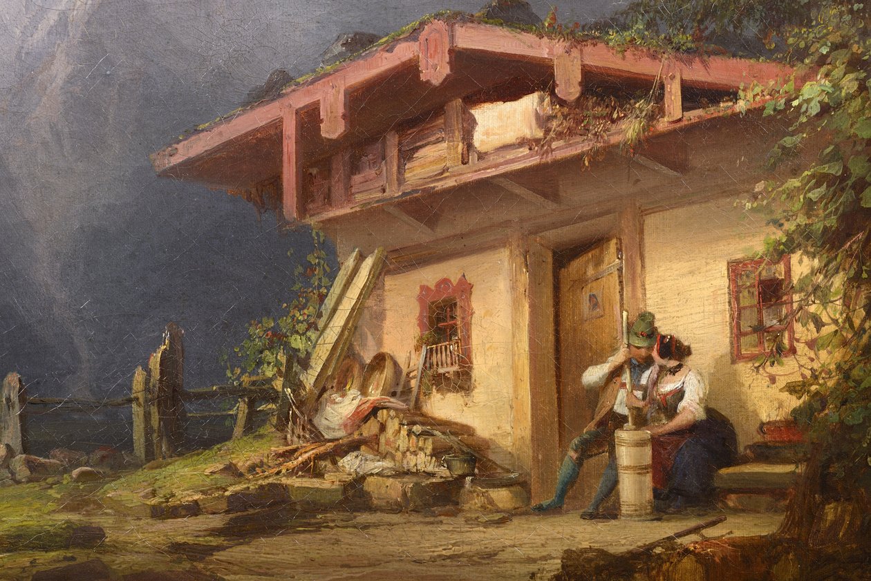 Binalar ile Alp manzara by Josef Matj Navrátil