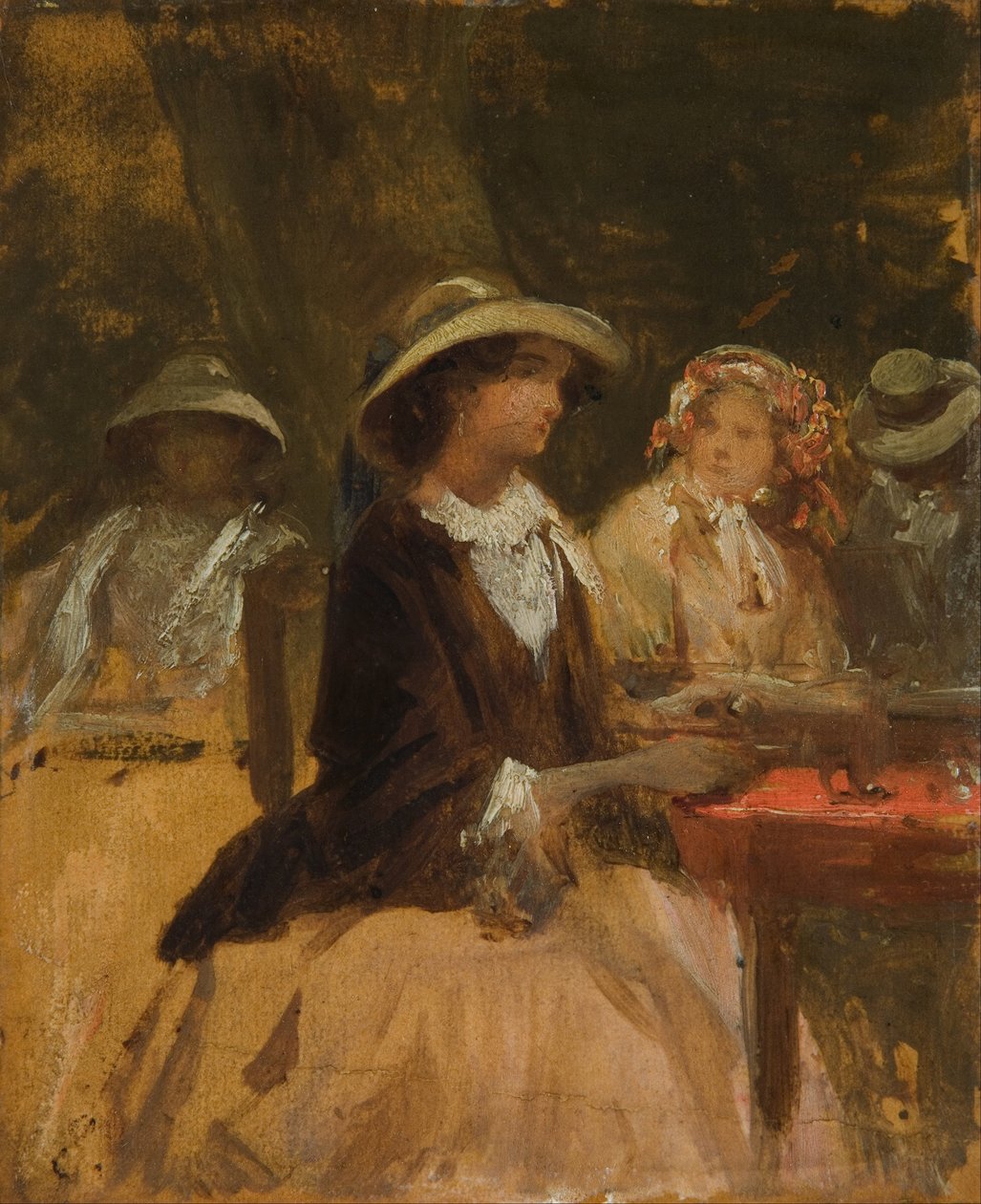 Bahçe Restoranında by Josef Matj Navrátil