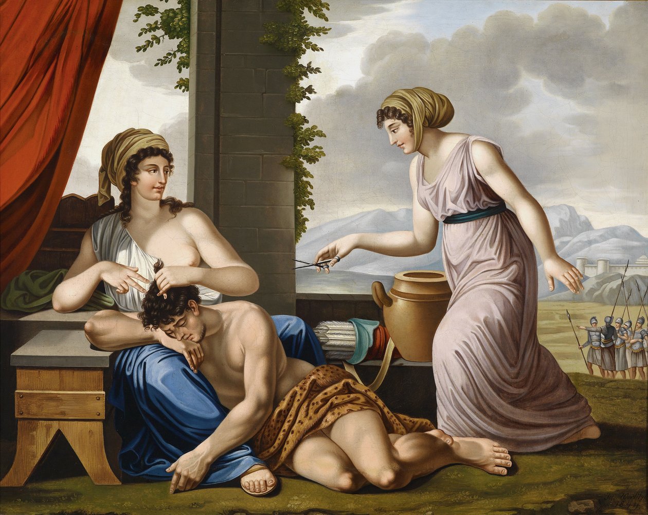 Samson ve Delilah by Josef Worlicek