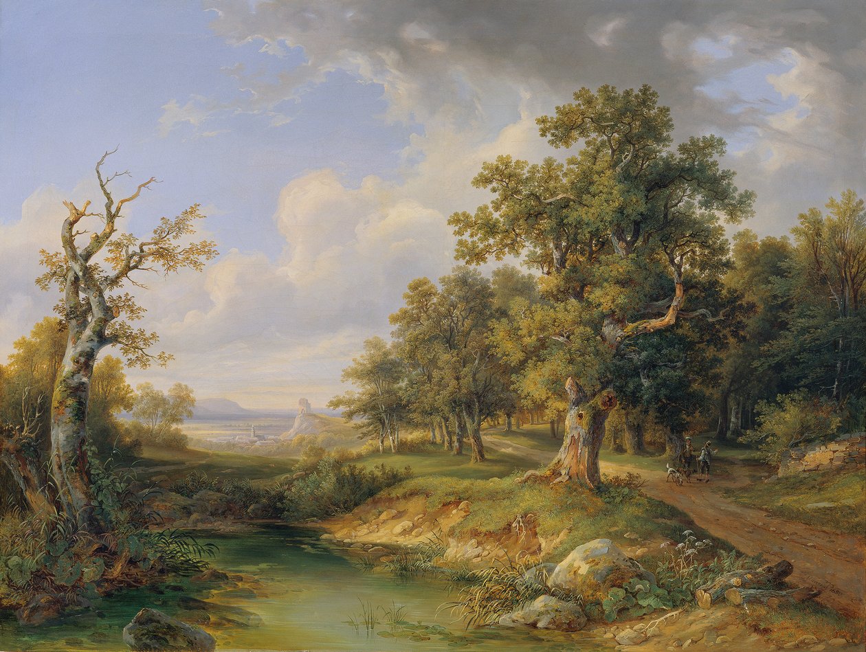 Mödling yakınlarındaki ormanlık alan by Josef Altenkopf