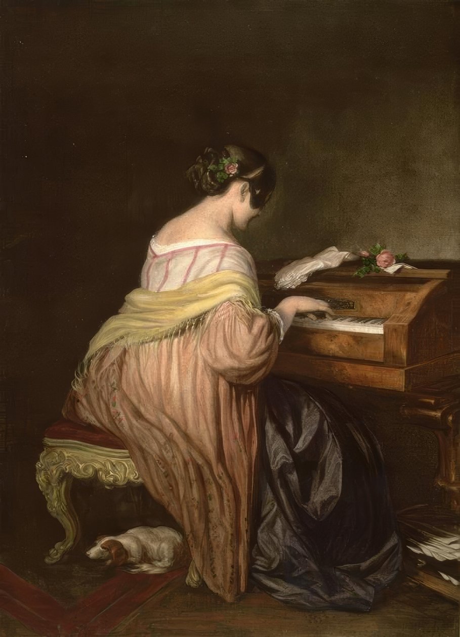 piyanist by Josef Danhauser